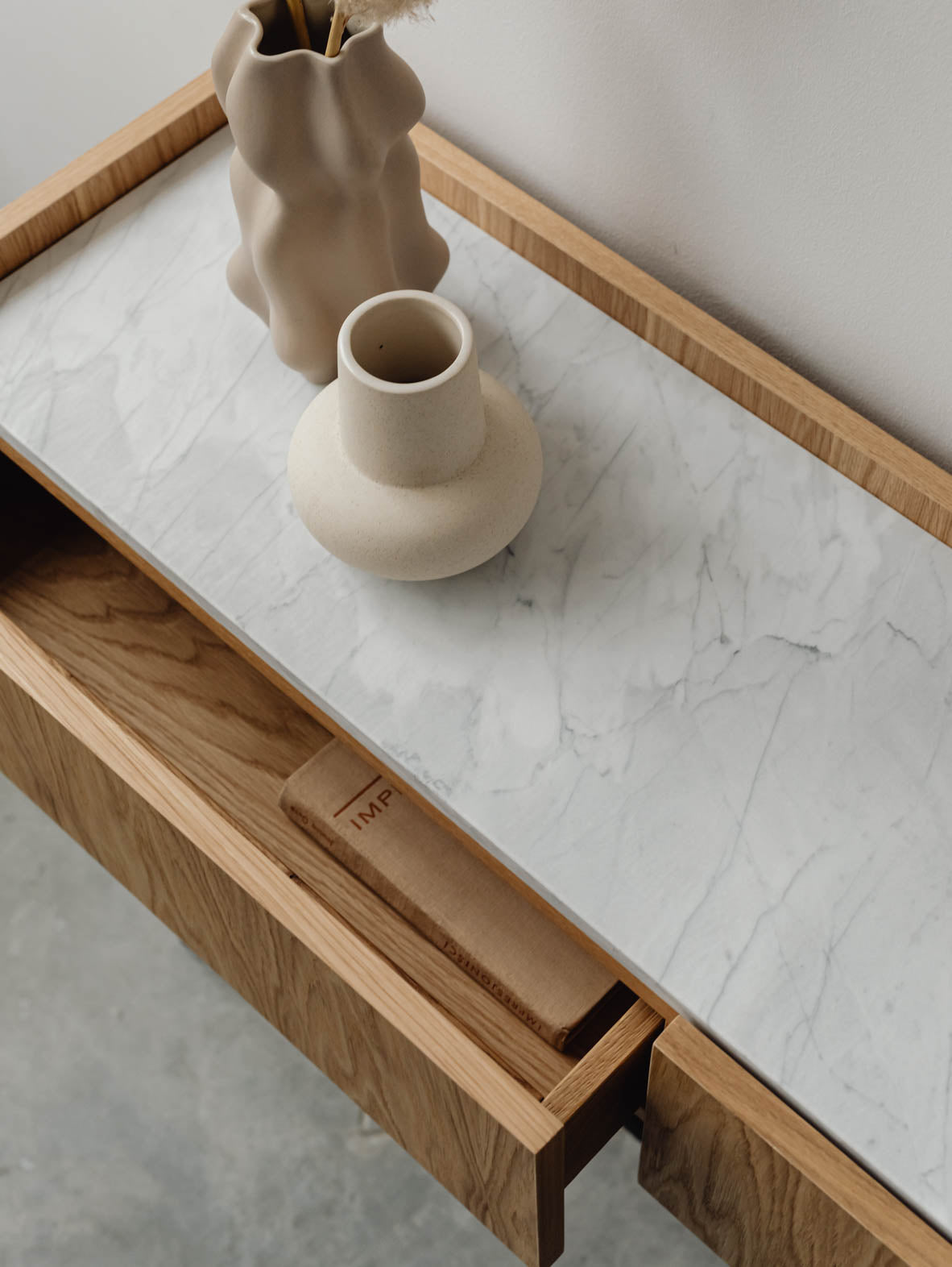 Konsola z marmurowym blatem FORST Console