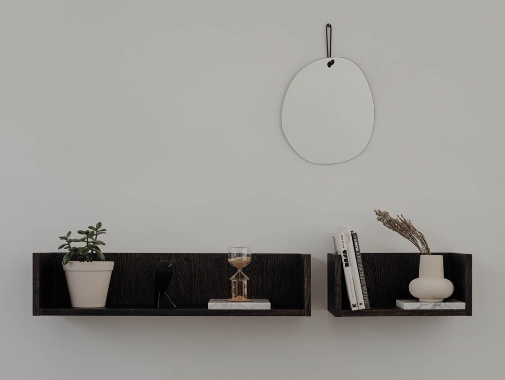 Półka ścienna z drewna FORST M